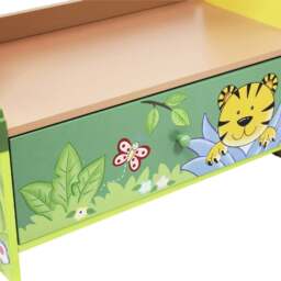 Teamson Kids Fantasy Fields 3 Shelf Sunny Safari Bookshelf Toy Furniture - Size: 96.5 x 29.2 x 55.6cm - Blue - Wilko - thumbnail 4