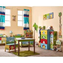 Teamson Kids Fantasy Fields 3 Shelf Sunny Safari Bookshelf Toy Furniture - Size: 96.5 x 29.2 x 55.6cm - Blue - Wilko - thumbnail 5