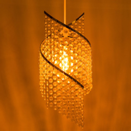 Innoteck Chrome Spiral Droplet Pendant Light Shade - Size: 41 x 18 x 18cm - Clear - Wilko - thumbnail 3