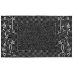 JVL Daisy Silver PVC Pin Doormat 45 x 75cm - JVL Homewares - Wilko - thumbnail 1