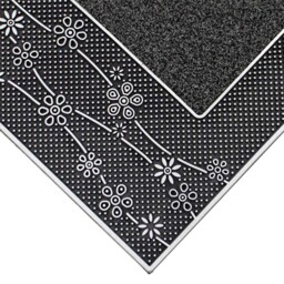 JVL Daisy Silver PVC Pin Doormat 45 x 75cm - JVL Homewares - Wilko - thumbnail 5