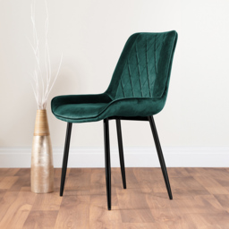 Furniturebox Elissa Cesano Marble Effect 2 Seater Round Dining Set White Green and Black - Wilko - thumbnail 4