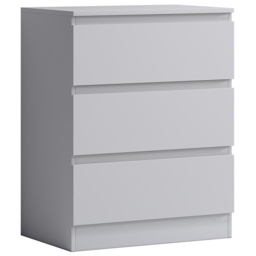 FWStyle Carlton 3 Drawer Matt White Chest of Drawers - Wilko - thumbnail 3