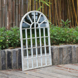 Home Garden Direct White Gold Gothic Arch Small Mirror 60 x 36cm - Wilko - thumbnail 3