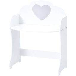 Liberty House Toys Kids White Dressing Table with Stool - Size: 81.5 x 62.5 x 34cm - Wilko - thumbnail 4