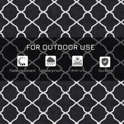 Outsunny Black Outdoor Mat 274 x 182cm - Size: 182 x 274 x 0.3cm - Wilko - thumbnail 7