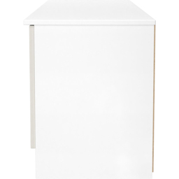 Crowndale Contrast 2 Door 2 Drawer Grey Matt and White Wide TV Unit Ready Assembled - Size: 50 x 144 x 39cm - Grey Matt & White - Wilko - thumbnail 4