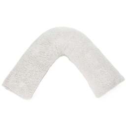 Downland Huggleland Grey Teddy Fleece V Shape Pillow - Size: Single - Wilko - thumbnail 1