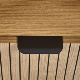 Julian Bowen Sia Single Drawer Single Shelf Warm Wood Side Table - Size: 52 x 40 x 40cm - Brown - Wilko - thumbnail 7