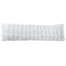 Sweet Dreams Alpine White Faux Fur Bolster Pillow 137 x 40cm - Size: 135 x 40 x 1cm - Wilko