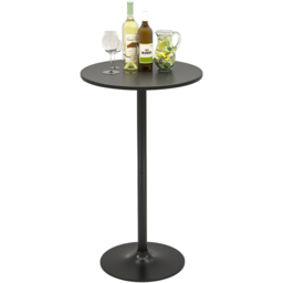 Costway Black Round Bar Table with Metal Base Set of 2 - Size: 2 Seater - Wilko - thumbnail 5