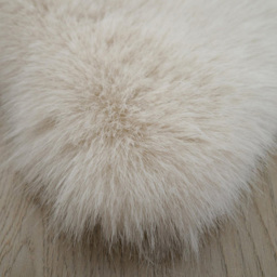 Luxury Faux Fox Fur Rug - Cloud - Wilko - thumbnail 6