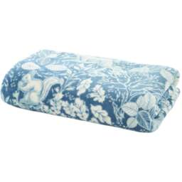 Deyongs Ocean Winter Forest Throw 140 x 180cm - Blue - Wilko - thumbnail 1