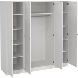Florence Brande 4 Door White Wardrobe - Furniture To Go - Wilko - thumbnail 6