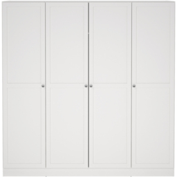 Florence Brande 4 Door White Wardrobe - Furniture To Go - Wilko - thumbnail 3
