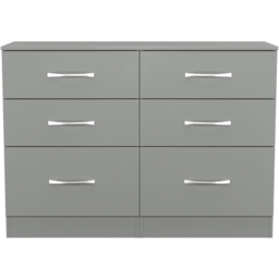 Crowndale Avon 6 Drawer Dusk Grey Chest of Drawers - Wilko - thumbnail 4