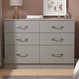 Crowndale Avon 6 Drawer Dusk Grey Chest of Drawers - Wilko - thumbnail 1
