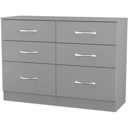 Crowndale Avon 6 Drawer Dusk Grey Chest of Drawers - Wilko - thumbnail 3