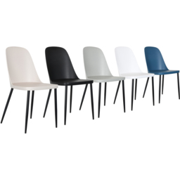 Core Products Aspen Set of 2 Black Dining Chair - Wilko - thumbnail 6