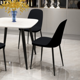 Core Products Aspen Set of 2 Black Dining Chair - Wilko - thumbnail 5