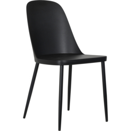 Core Products Aspen Set of 2 Black Dining Chair - Wilko - thumbnail 4