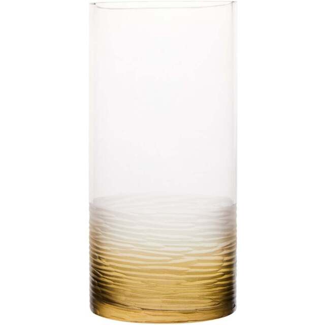 Premier Housewares Caila Clear Glass Vase Small - Size: 12 x 12 x 26cm - Wilko - image 1