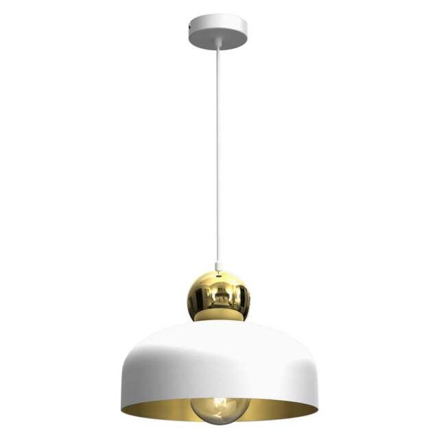Milagro Harald White Pendant Lamp 230V - Size: 30 x 30 x 90cm - Wilko - image 1