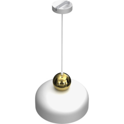 Milagro Harald White Pendant Lamp 230V - Size: 30 x 30 x 90cm - Wilko - thumbnail 6