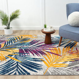Desire Rugs San Marino Multicolour Leaf Rug 200 x 290cm - Size: 290 x 200 x 0.8cm - Wilko - thumbnail 6