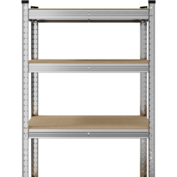 Living and Home 5 Shelf Silver Galvanised Steel Shelving Unit - Size: 150 x 70 x 30cm - Wilko - thumbnail 4