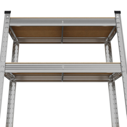 Living and Home 5 Shelf Silver Galvanised Steel Shelving Unit - Size: 150 x 70 x 30cm - Wilko - thumbnail 6