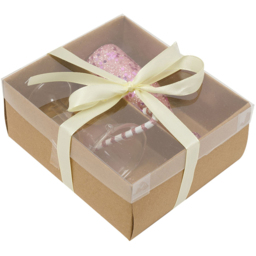 The Christmas Gift Co Girls Night Glass Tree Decoration 2 Pack - Size: 19.5 x 4 x 4cm - Pink - The Christmas Gift Co. - Wilko - thumbnail 5