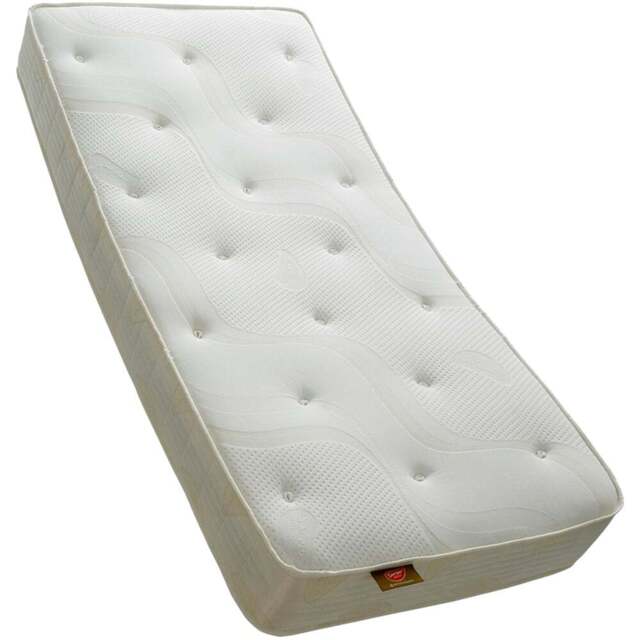 Sareer Matrah Small Single Reflex Plus Open Coil Mattress - White - Wilko - image 1