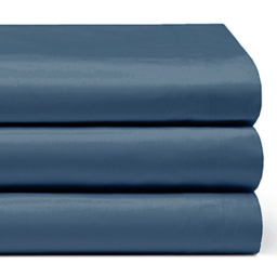 Serene Super King Navy Flat Bed Sheet - Blue - Wilko - thumbnail 3