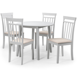 Julian Bowen Coast 4 Seater Grey Dropleaf Table Set - Wilko - thumbnail 3