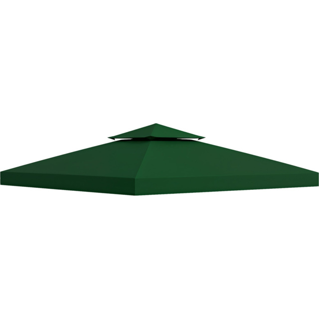 Outsunny 3 x 3m 2-Tier Dark Green Gazebo Canopy Replacement Cover - Size: 35 x 42 x 7cm - Wilko - image 1