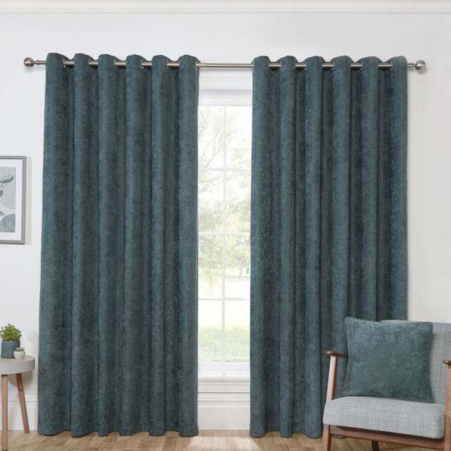 Alden Thermal Curtains - Emerald/229cm/168cm - Size: W 66 x D 90cm - Divante - Wilko - image 1
