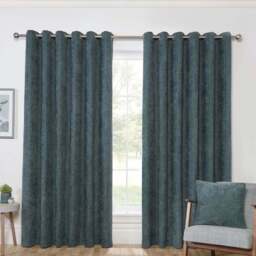 Alden Thermal Curtains - Emerald/229cm/168cm - Size: W 66 x D 90cm - Divante - Wilko - thumbnail 1