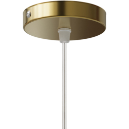 Living and Home Small Gold Glass Shade E27 Pendant Light - Size: 130 x 11 x 11cm - Wilko - thumbnail 7