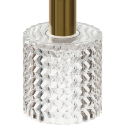 Living and Home Small Gold Glass Shade E27 Pendant Light - Size: 130 x 11 x 11cm - Wilko - thumbnail 5