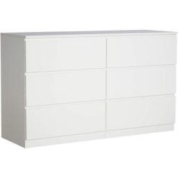 Home Source Lugano 6 Drawer Rustic White Oak Effect Wood Chest of Drawers - Wilko - thumbnail 3