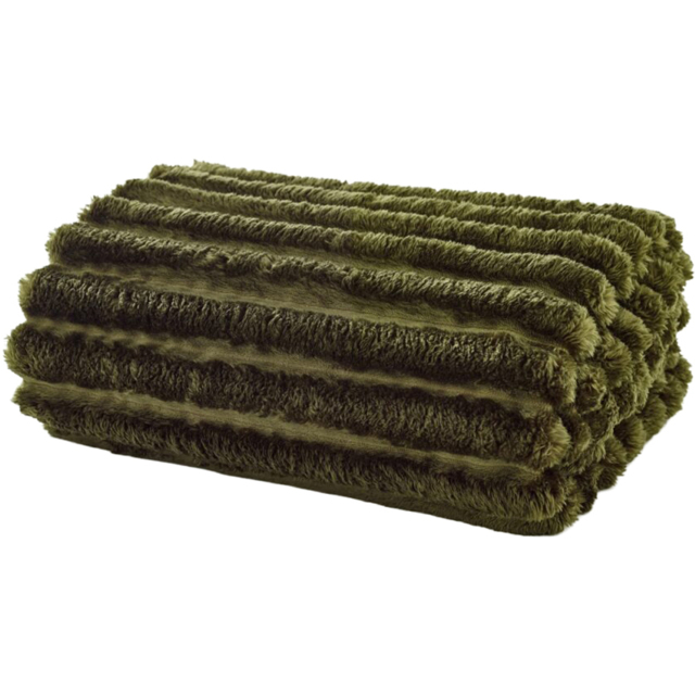 Deyongs Alnwick Fern Throw 140 x 180cm - Green - Wilko