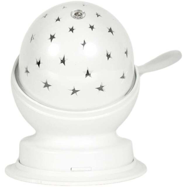 ValueLights Aurota Starry Sky LED Projector Bedside Light - Size: 10.7 x 8.8 x 8.8cm - White - Wilko - image 1