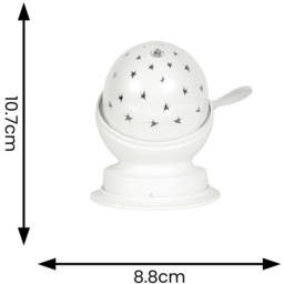 ValueLights Aurota Starry Sky LED Projector Bedside Light - Size: 10.7 x 8.8 x 8.8cm - White - Wilko - thumbnail 6