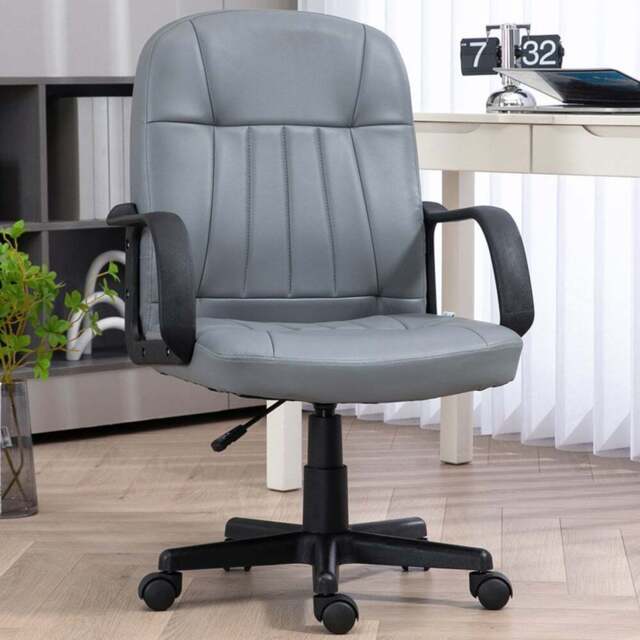 Portland Grey Swivel Office Chair - Wilko - image 1