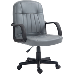 Portland Grey Swivel Office Chair - Wilko - thumbnail 3