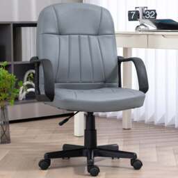 Portland Grey Swivel Office Chair - Wilko