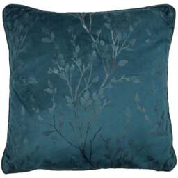Divante Avery Velvet Cushion - Teal - Size: 45 x 45cm - Wilko - thumbnail 1