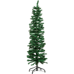Samuel Alexander Green Pencil Artificial Christmas Tree with Green Metal Stand 5ft - Wilko