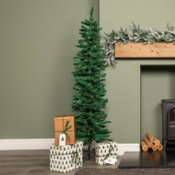 Samuel Alexander Green Pencil Artificial Christmas Tree with Green Metal Stand 5ft - Wilko - thumbnail 7